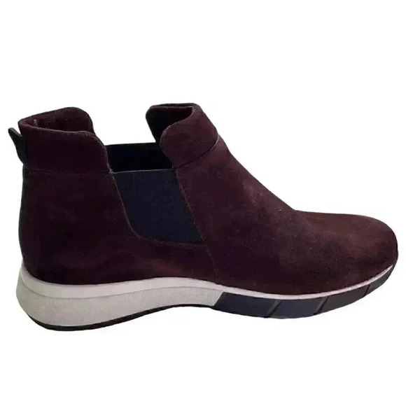 La Canadienne Chelsea Boots Shoes Women 10 M 42 Red Waterproof Suede Slip On - Picture 4 of 9